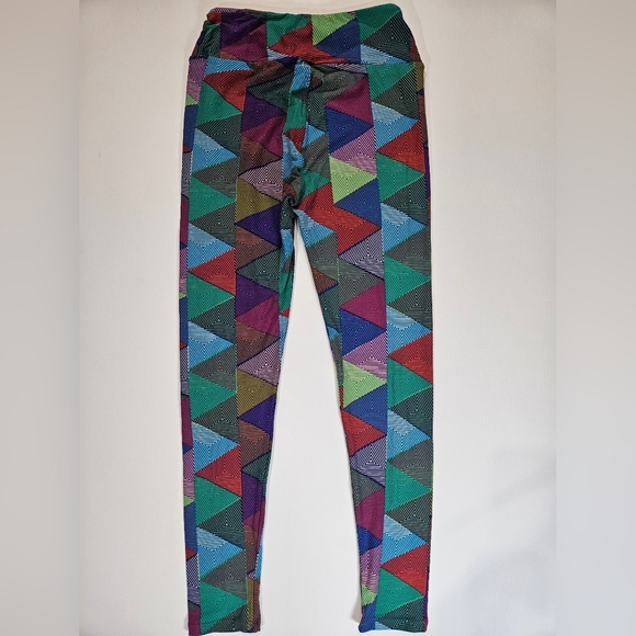 LulaRoe Leggings Womens One Size Multicolor Geometric Butter Soft Yoga Pants‎ - Picture 4 of 8